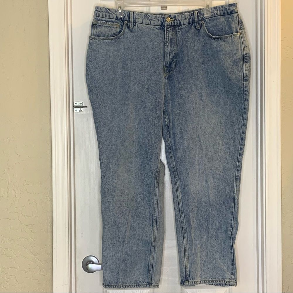 Good American Good 90’s Straight Leg Jeans Size 18